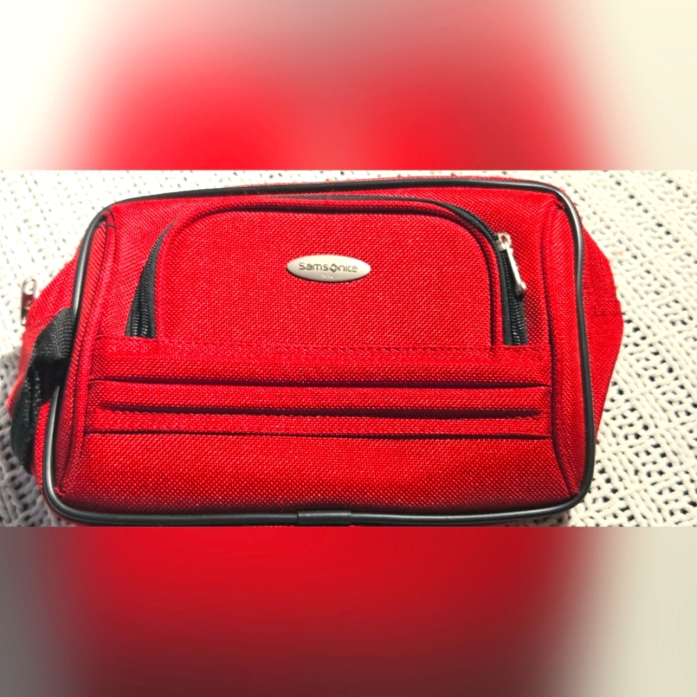 Samsonite Red Toiletry Travel Bag